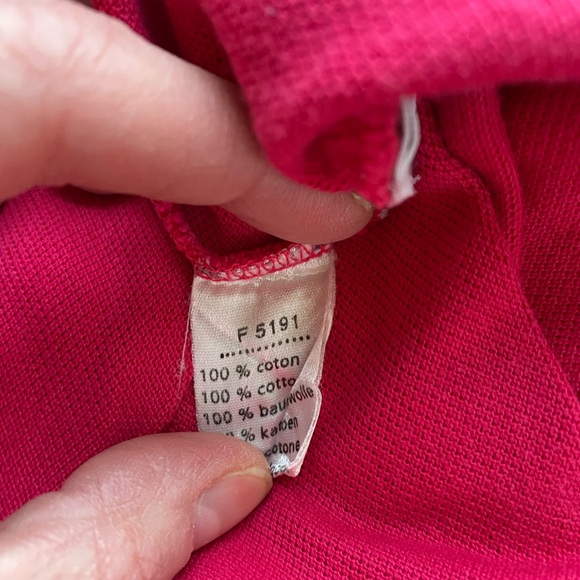 Lacoste Mens Fuschia Pink 100% Cotton Pique L. 12.22 Short Sleeve Polo Shirt XXL - Picture 14 of 17